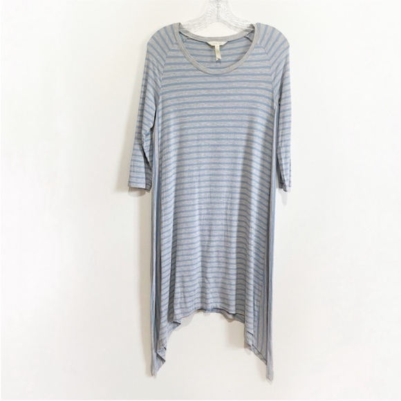 Matilda Jane Her Majesty dress blue gray Once Upon a Time striped asymmetrical - Picture 2 of 9